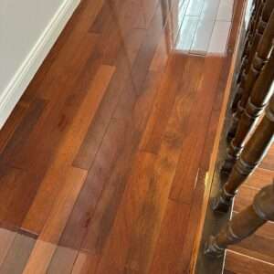 Polished timber floors in a freshly renovated Sydney bedroom