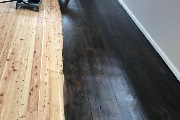 floor staining